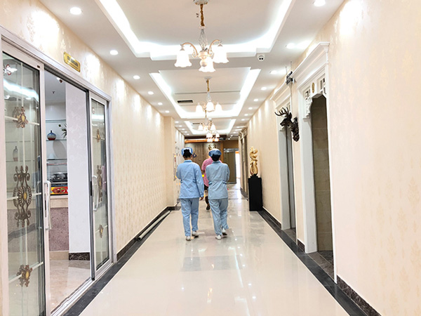 重庆骑士医院植发中心走廊
