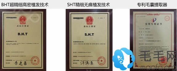 上海碧莲盛植发技术证书
